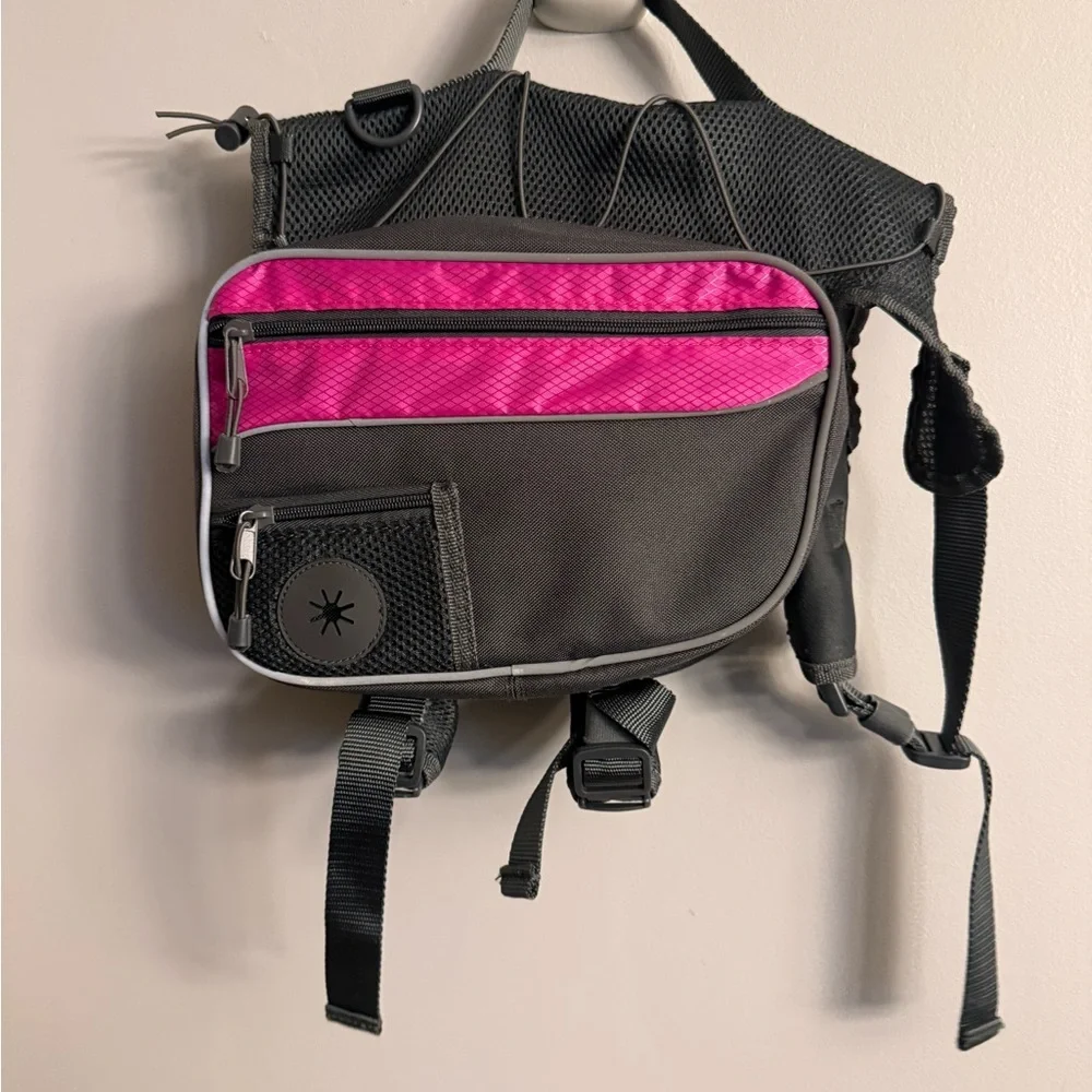 Good2Go Dog Backpack Harness – Size Large (Pink/Grey)
